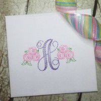 Vintage Rose Mini Embroidery Design